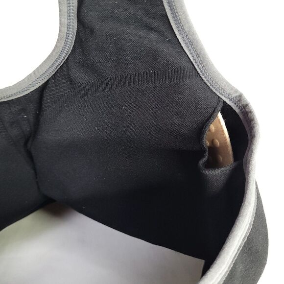 Healthy Yoga Sports Bra Top  Black Size Medium w/padded inserts Workout Exercise - Picture 5 of 8